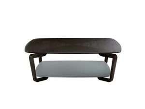 FIORILE - Low coffee table with integrated magazine rack _ Poltrona Frau